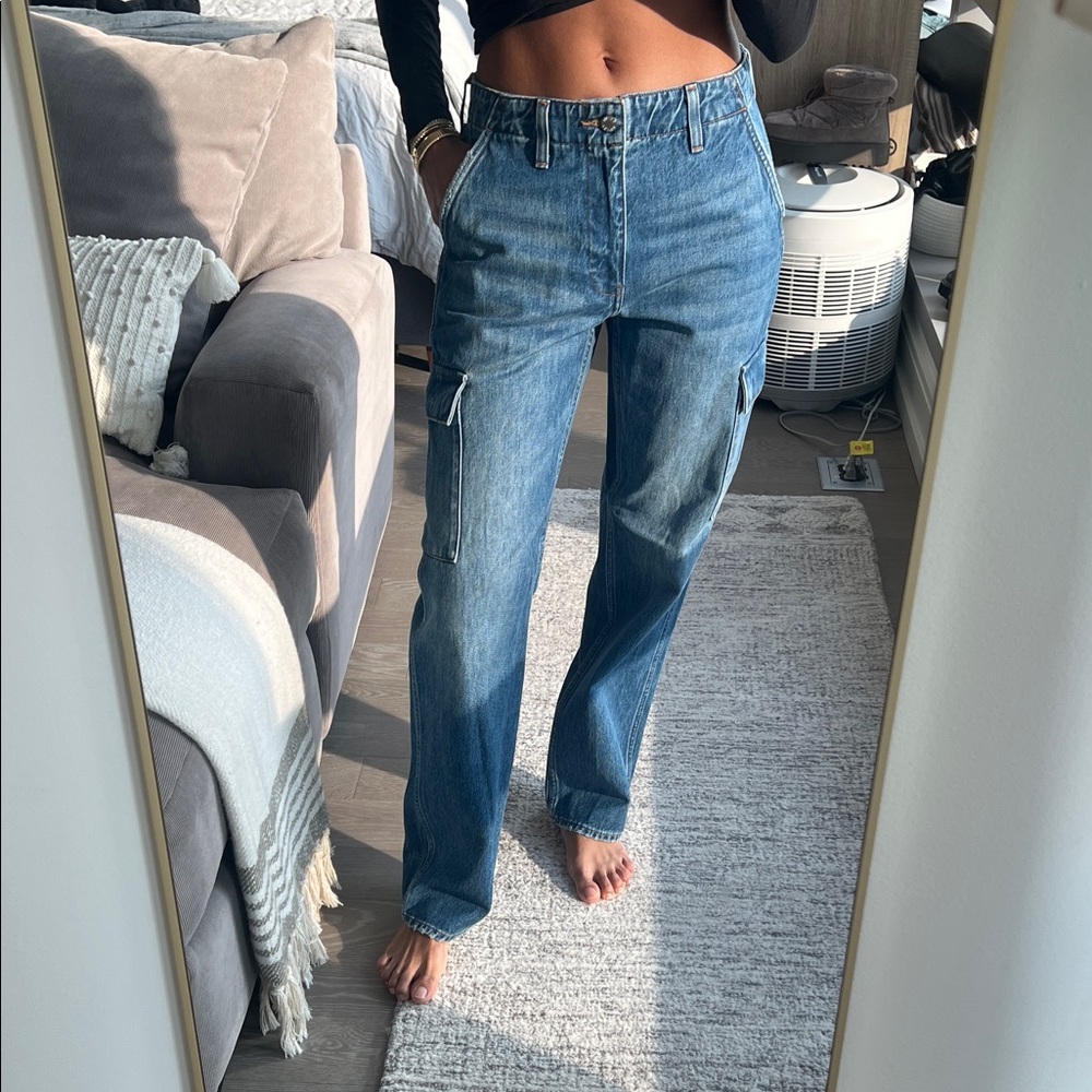 Denim Forum 90's Edie Lo-Rise Cargo